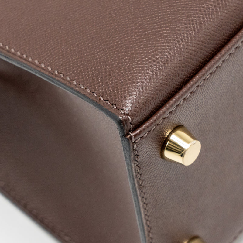 Hermes Kelly 25 Madame Moka GHW Stamp B