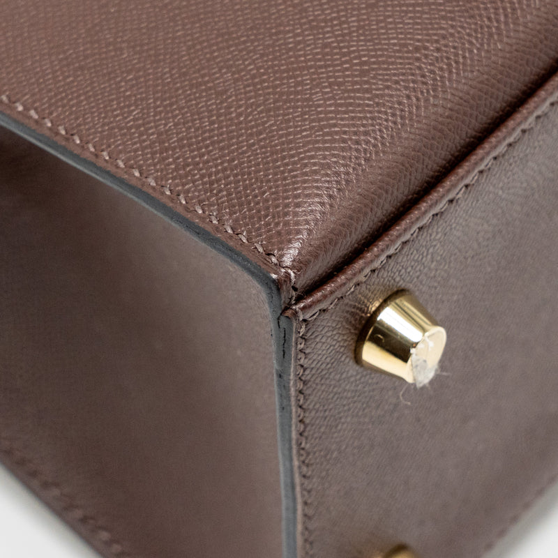 Hermes Kelly 25 Madame Moka GHW Stamp B