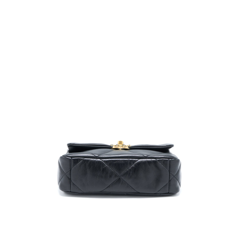 Chanel Small 19 Bag Lambskin Black Multicolour Hardware