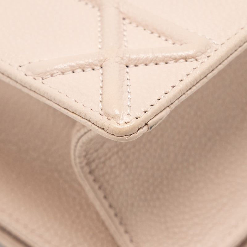 Dior Medium Diorama Grained Calfskin Light Pink SHW