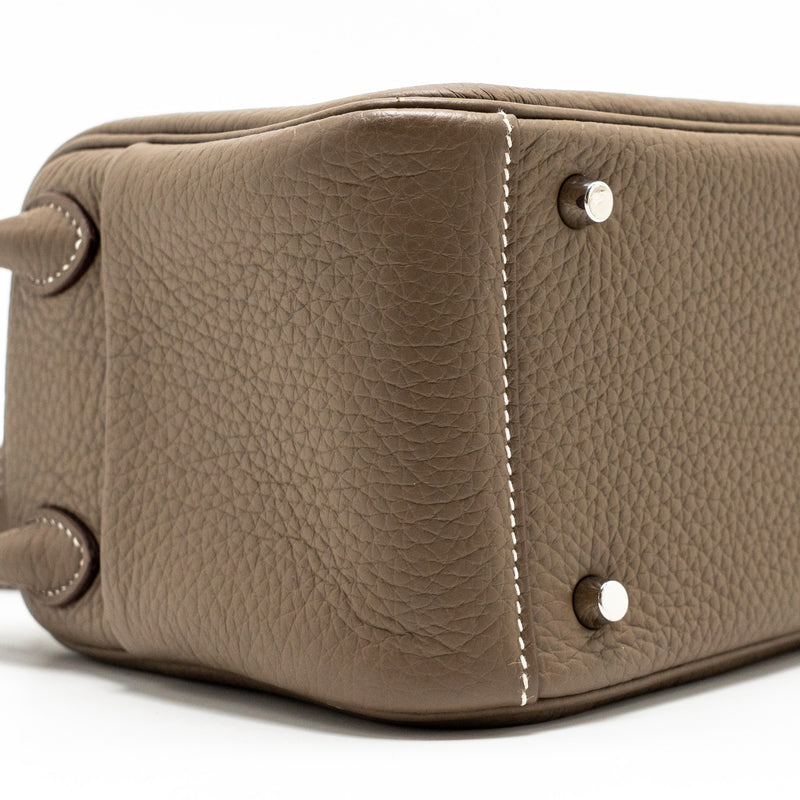 Hermes Mini Lindy Clemence Etoupe SHW STAMP B