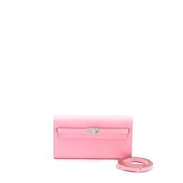 Hermes Kelly To Go Epsom 1Q Rose Confetti SHW Stamp U