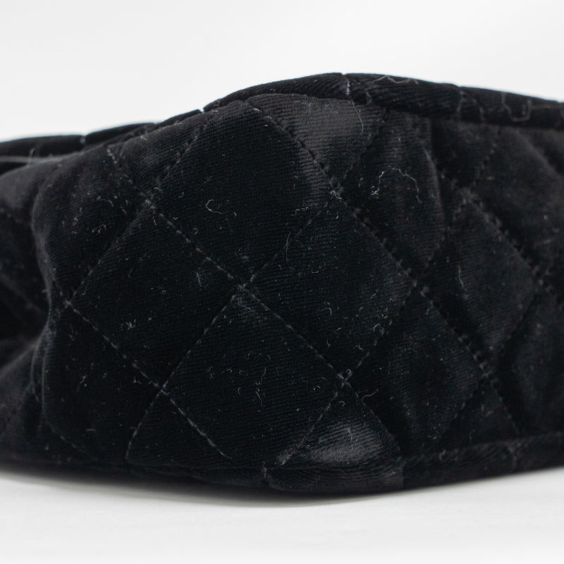 Chanel 23B Hobo Bag Velvet Black GHW (microchip)