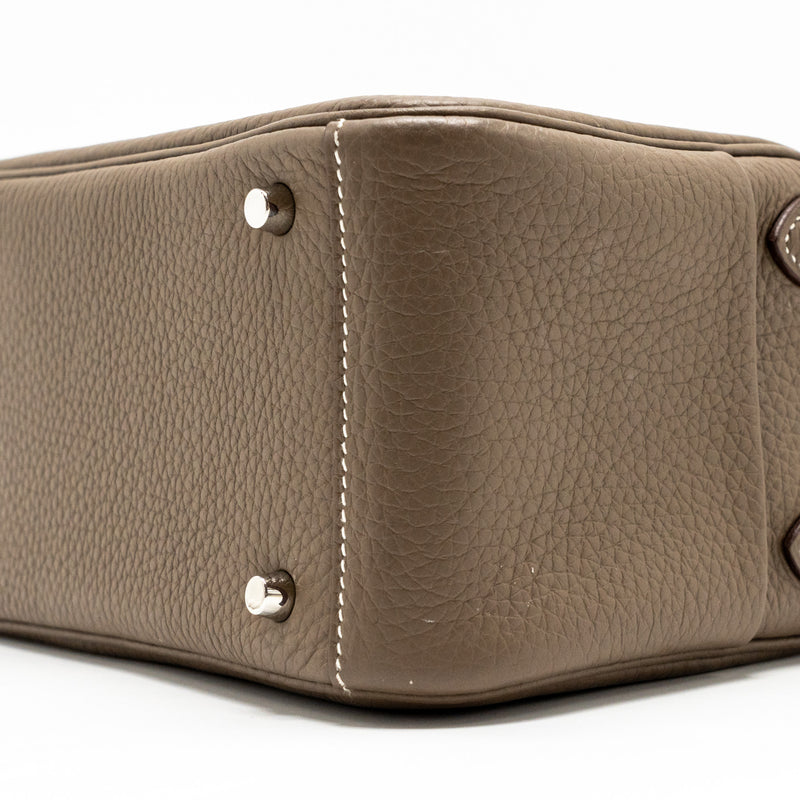 Hermes Mini Lindy Clemence Etoupe SHW STAMP B