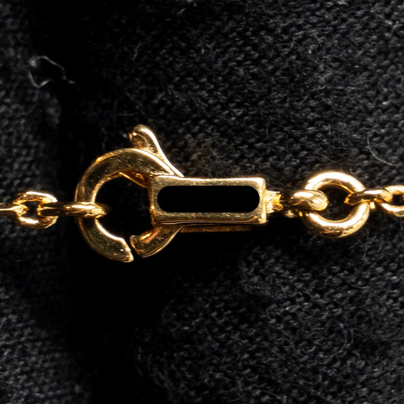 Celine Padlock Charm/key bracelet gold tone