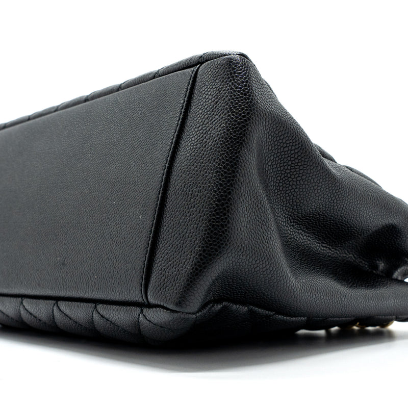 Chanel grand shopping tote caviar black GHW