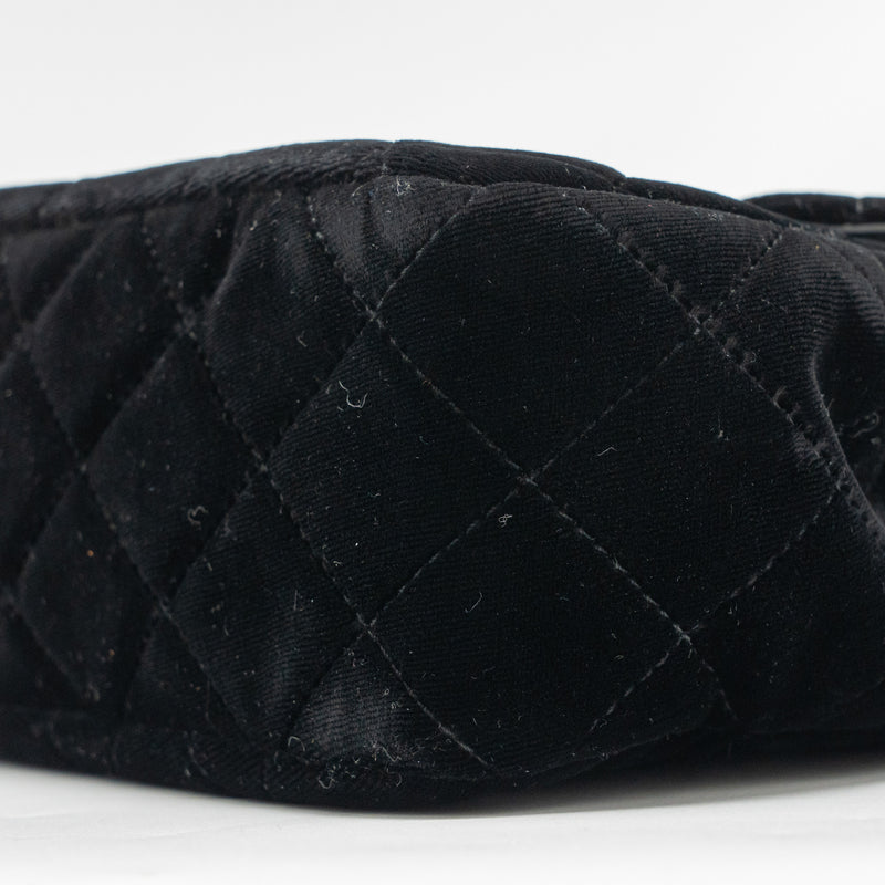 Chanel 23B Hobo Bag Velvet Black GHW (microchip)