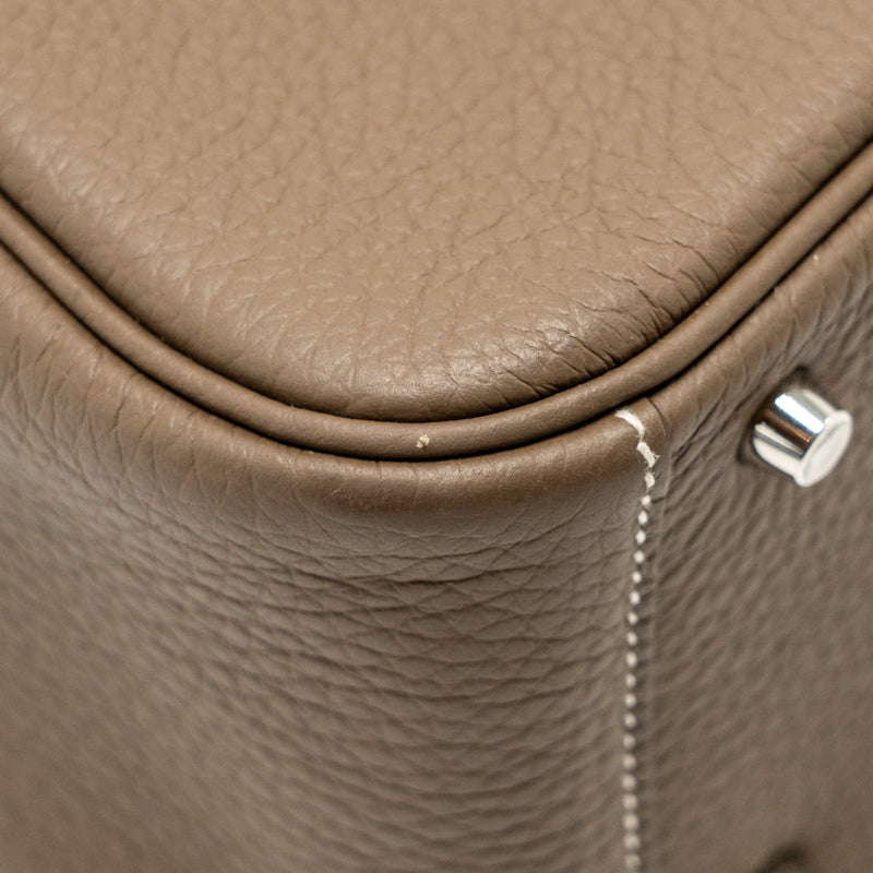 Hermes Mini Lindy Clemence Etoupe SHW STAMP B