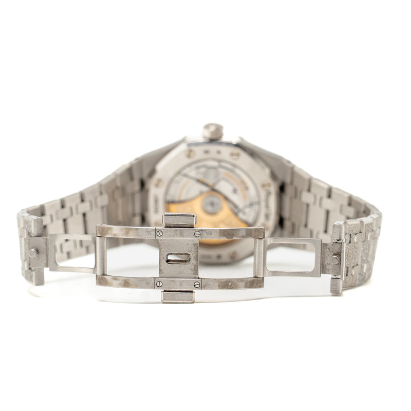 Audemars Piguet Royal Oak 37mm Frosted White Gold, Black Dial, Model: 15454BC.GG.1259BC.03