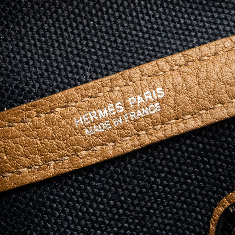 Hermes Garden Party 30 Canvas/Negonda Alezan/Black SHW Stamp B