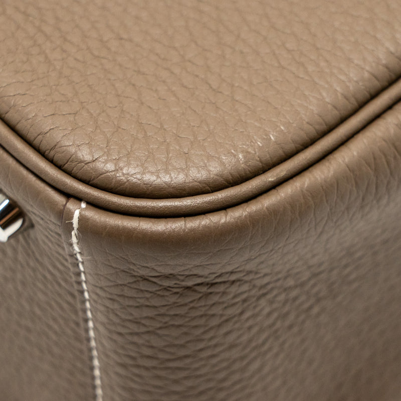 Hermes Mini Lindy Clemence Etoupe SHW STAMP B