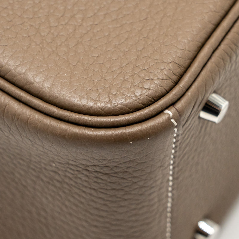 Hermes Mini Lindy Clemence Etoupe SHW STAMP B