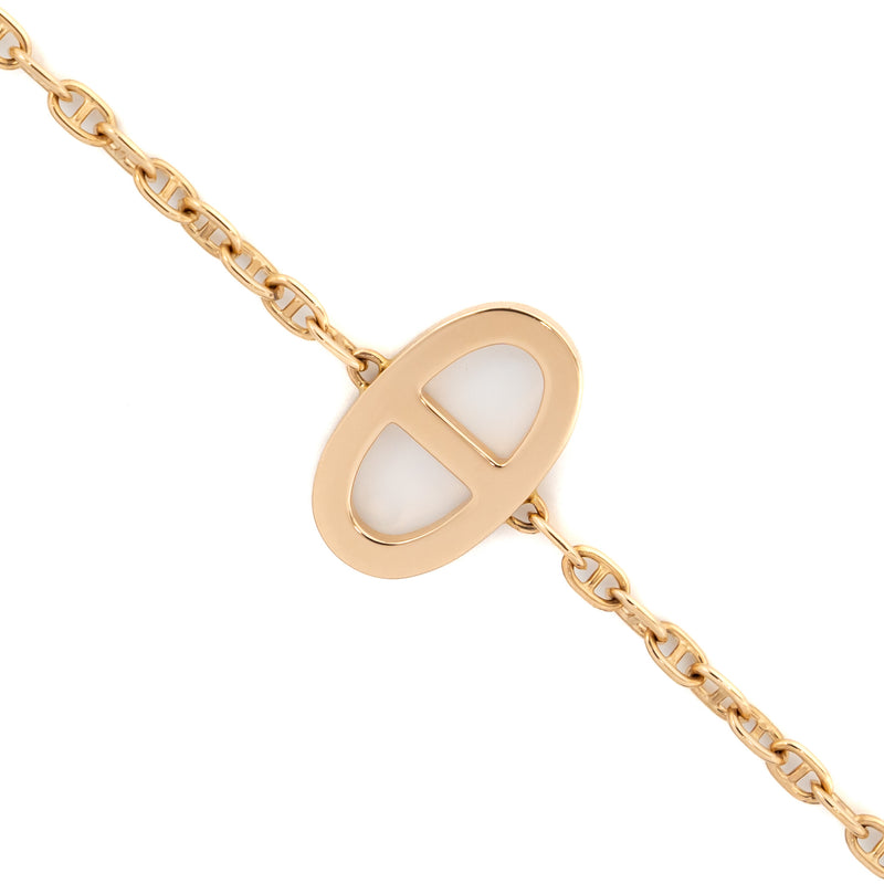Hermes size SH New frandole bracelet rose gold,diamonds