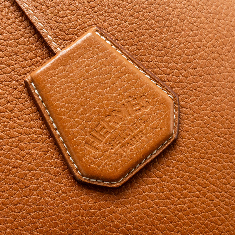 Hermes Silkcity 33 Clemence Gold SHW Stamp Y