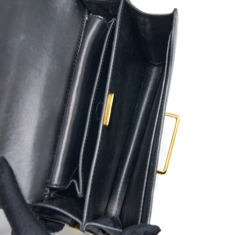 Prada Cahier Crossbody Bag Leather Black GHW
