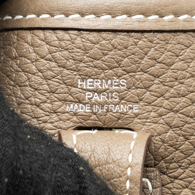 Hermes mini evelyne clemence Etoupe SHW Stamp Z