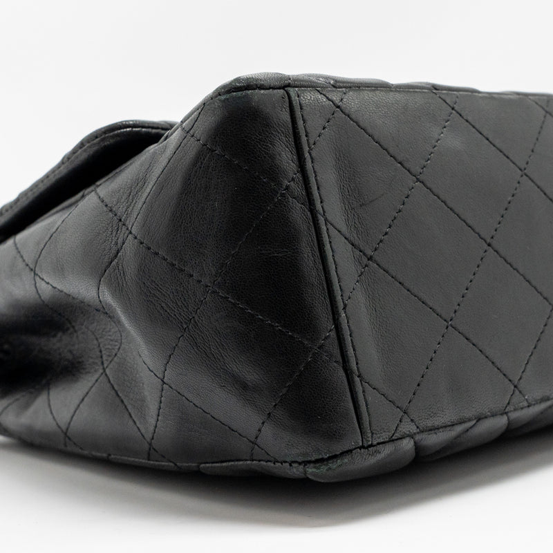 Chanel maxi classic single flap bag lambskin black SHW
