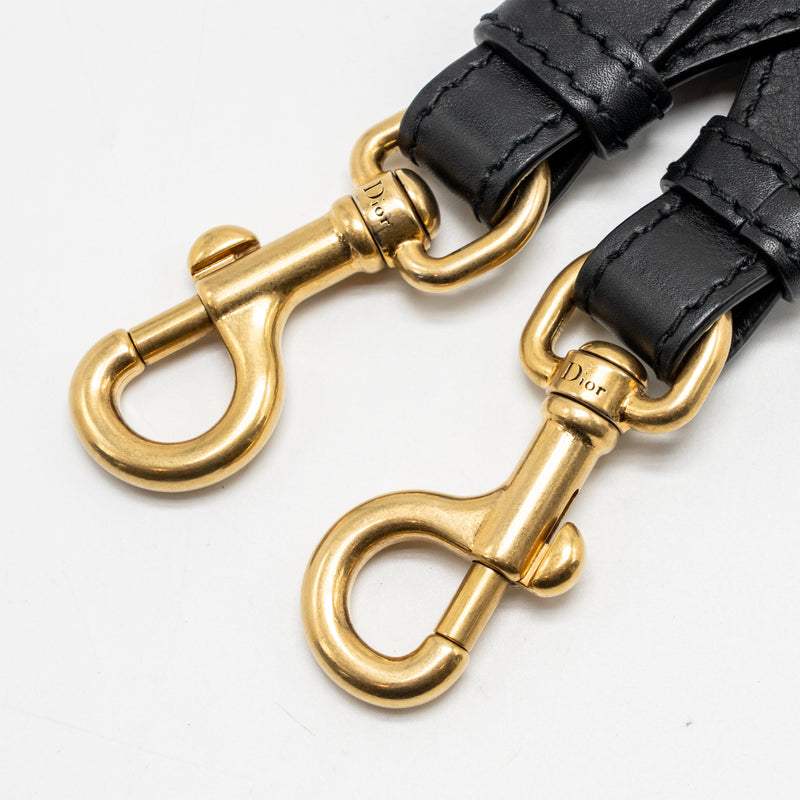 Dior Shoulder Strap Canvas Embroidered/Leather Green/Black/Multicolour GHW