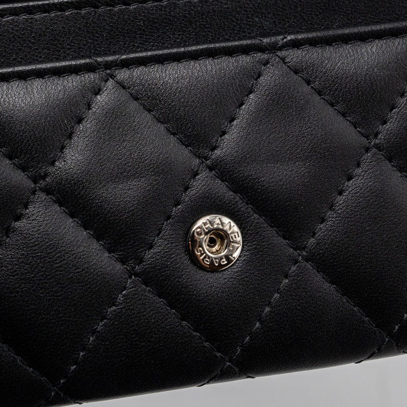 Chanel Classic flap card holder lambskin Black SHW