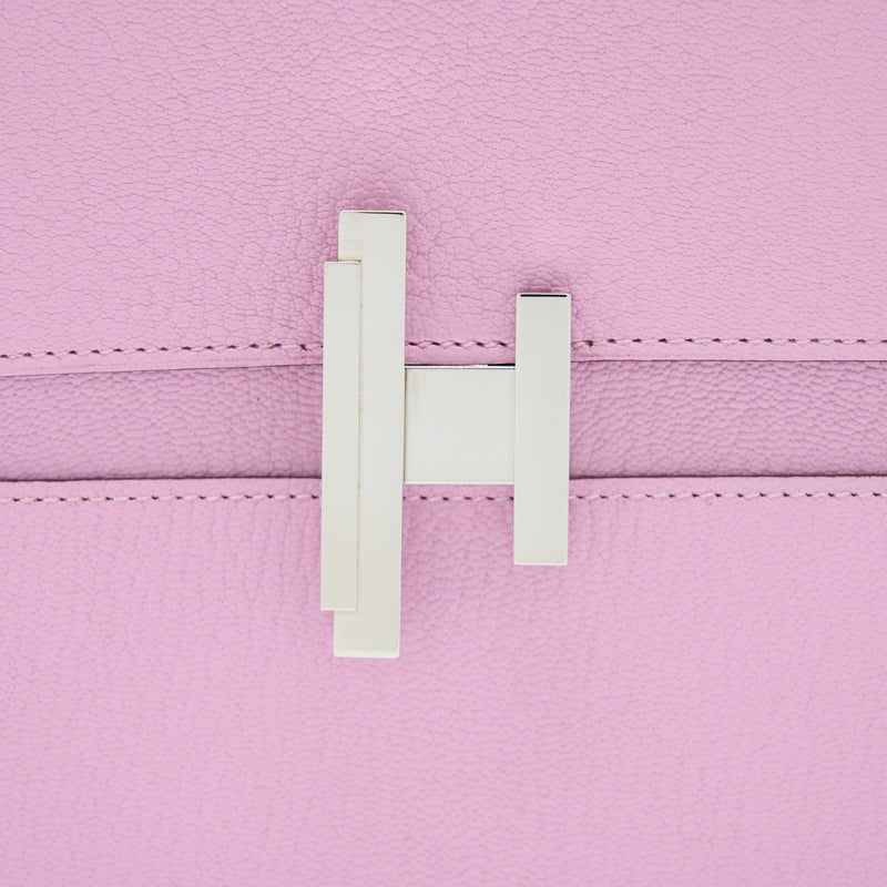 Hermes Cinhetic To Go Chevre Mysore X9 Mauve Sylvestre SHW Stamp D