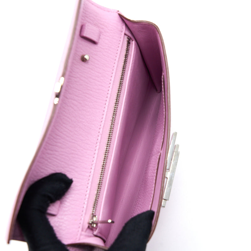 Hermes Cinhetic To Go Chevre Mysore X9 Mauve Sylvestre SHW Stamp D