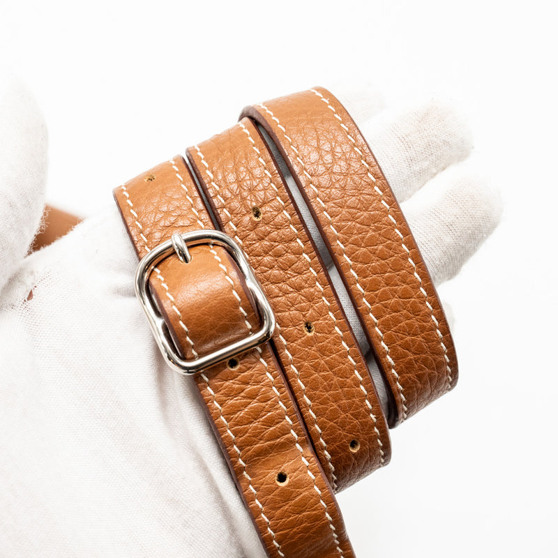 Hermes Silkcity 33 Clemence Gold SHW Stamp Y