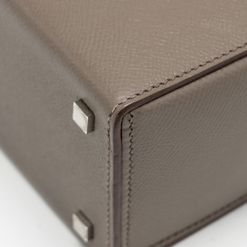 Hermes Cinhetic box bag epsom gris etain SHW stamp D