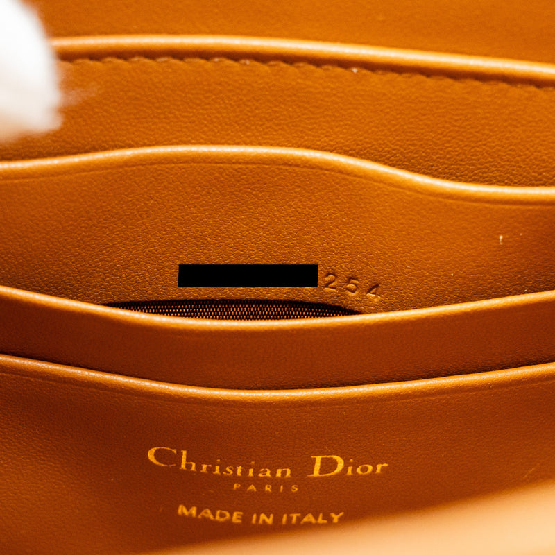 Dior 30 Montaigne Dea Pouch Natural Cannage Raffia Beige/Multicolour GHW
