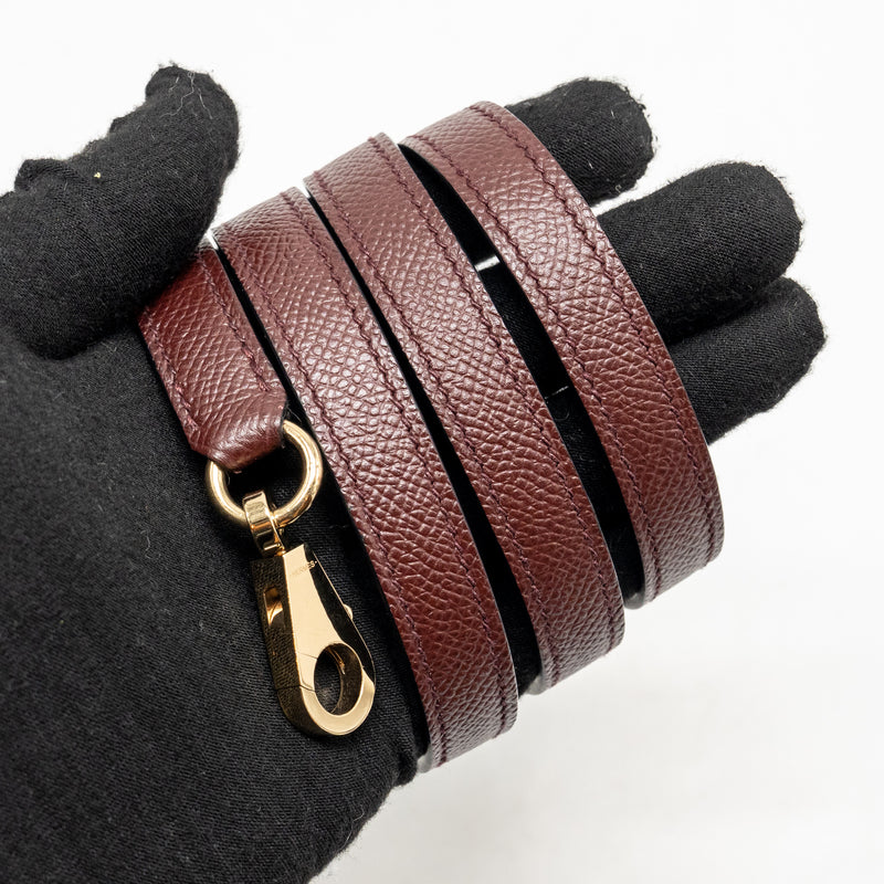 Hermes Kelly 25 Special Order Epsom Black/ Rouge H GHW Stamp Y