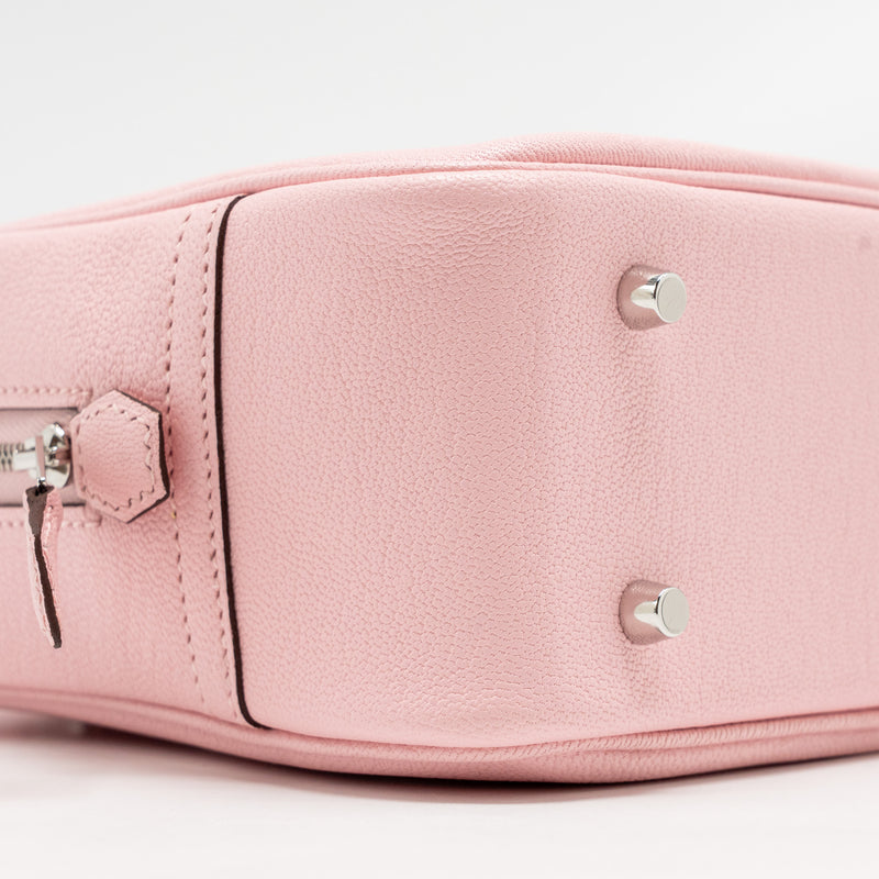 Hermes Mini Plume Chèvre Mysore 3Q Rose Sakura SHW Stamp K
