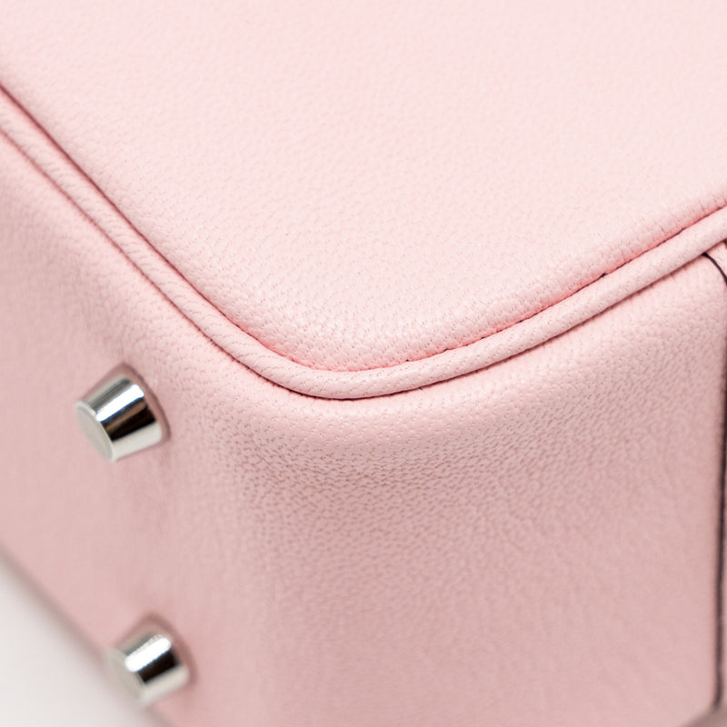 Hermes Mini Plume Chèvre Mysore 3Q Rose Sakura SHW Stamp K