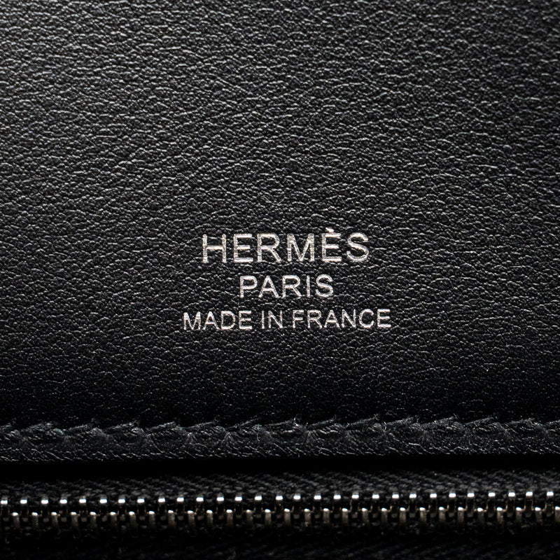 Hermes Birkin Shadow 25 Swift Black SHW Stamp Z