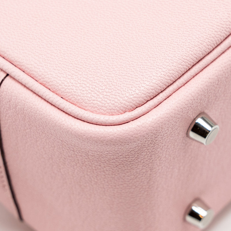 Hermes Mini Plume Chèvre Mysore 3Q Rose Sakura SHW Stamp K