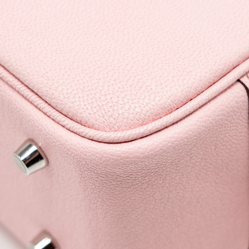 Hermes Mini Plume Chèvre Mysore 3Q Rose Sakura SHW Stamp K
