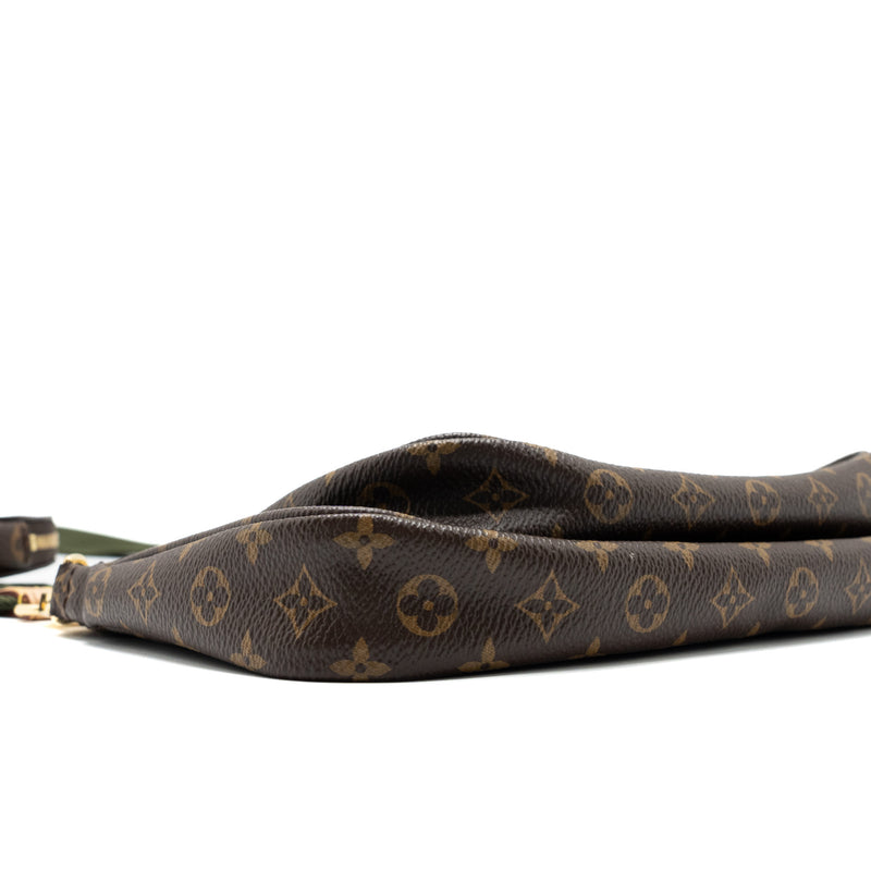 Louis Vuitton Multi Pochette Monogram Canvas Khaki Strap GHW