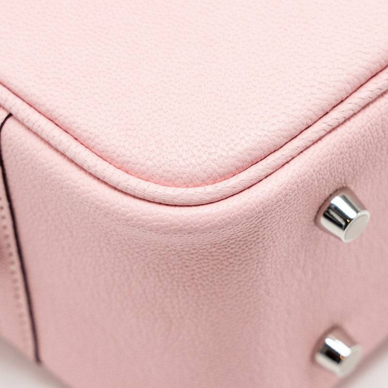 Hermes Mini Plume Chèvre Mysore 3Q Rose Sakura SHW Stamp K
