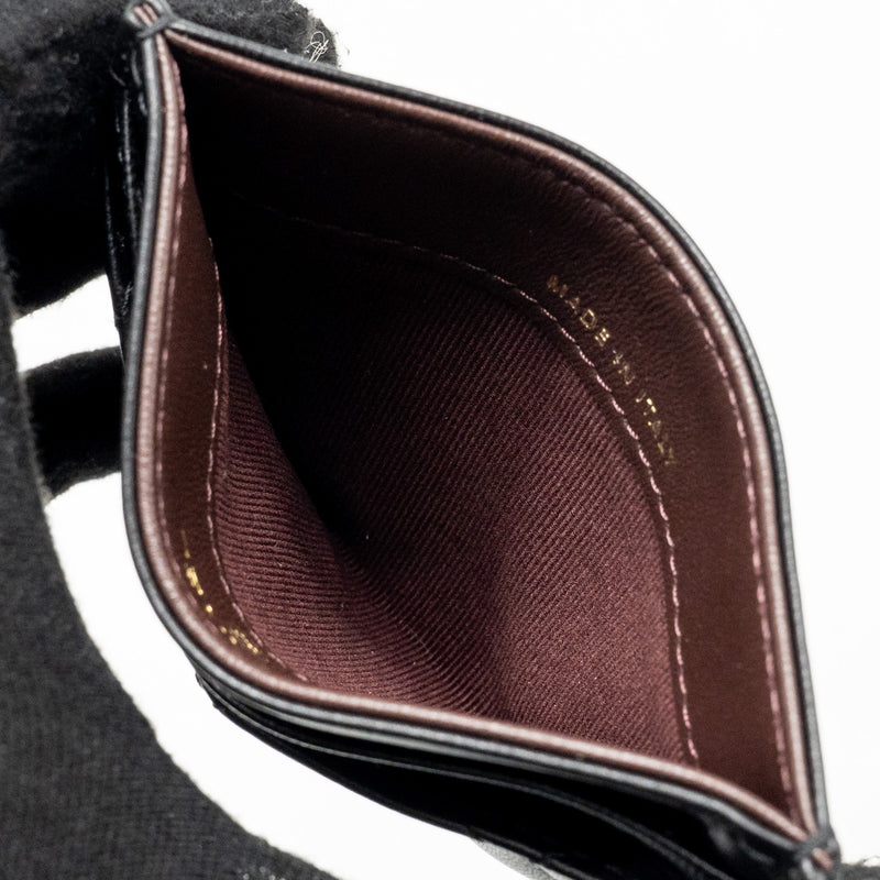 Chanel Classic CC Card Holder Lambskin Black LGHW (Microchip)