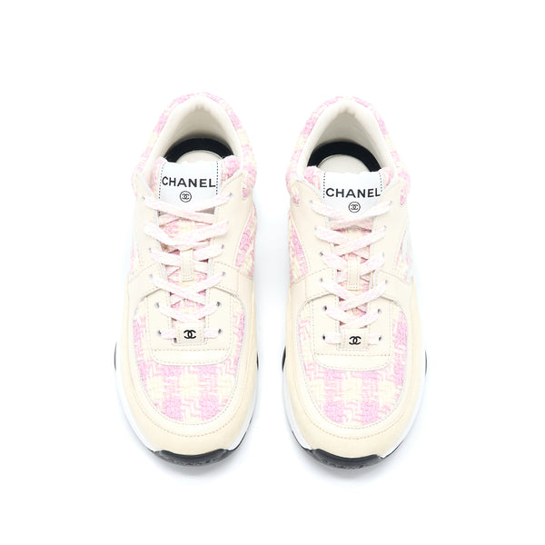 Chanel Size 37.5 Trainers Tweed/Suede/Calfskin Multicolour
