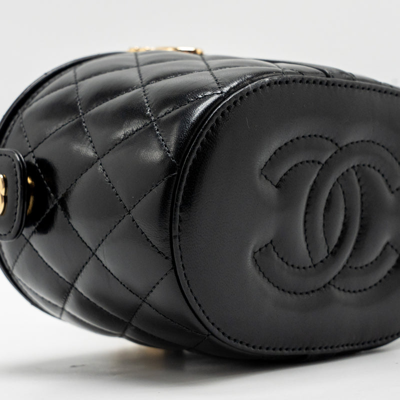 Chanel picnic vanity lambskin black GHW (microchip)