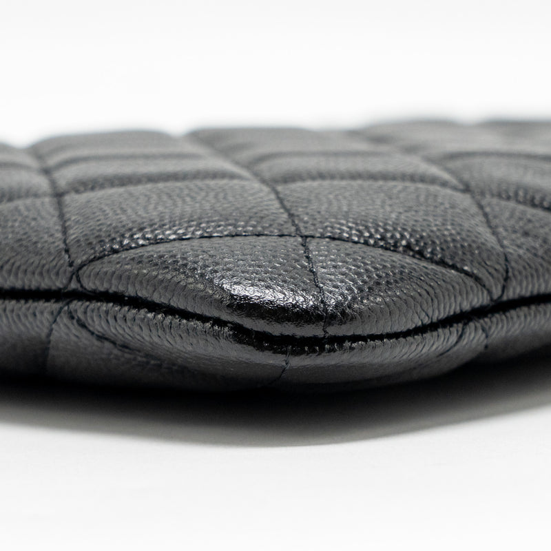 Chanel O Case Clutch caviar black GHW