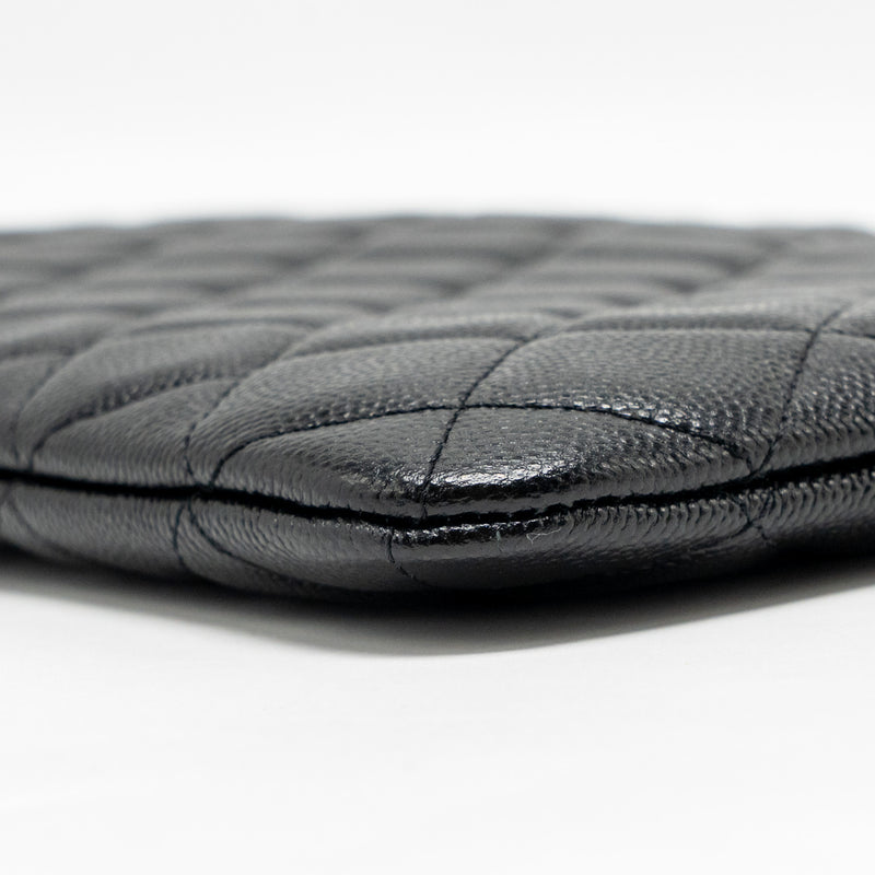 Chanel O Case Clutch caviar black GHW