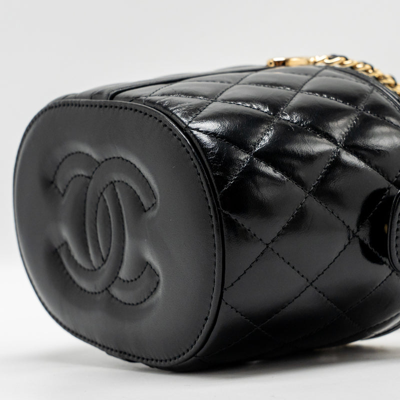 Chanel picnic vanity lambskin black GHW (microchip)