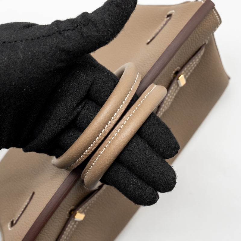 Hermes Birkin 25 togo etoupe GHW stamp B