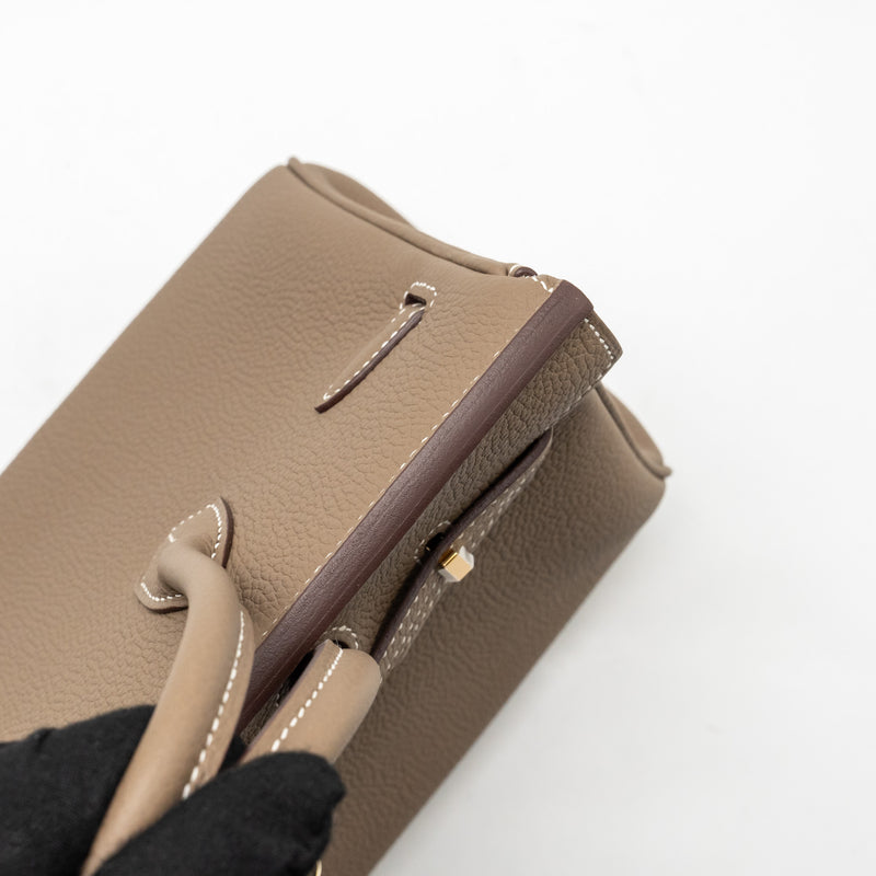 Hermes Birkin 25 togo etoupe GHW stamp B