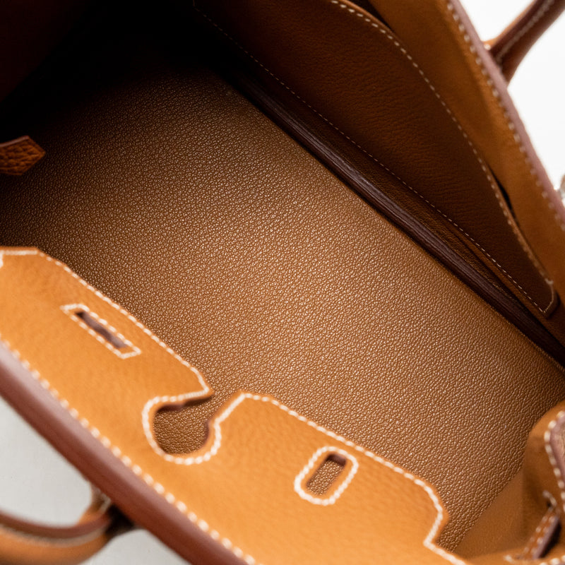 Hermes Birkin 25 togo Gold SHW Stamp Z