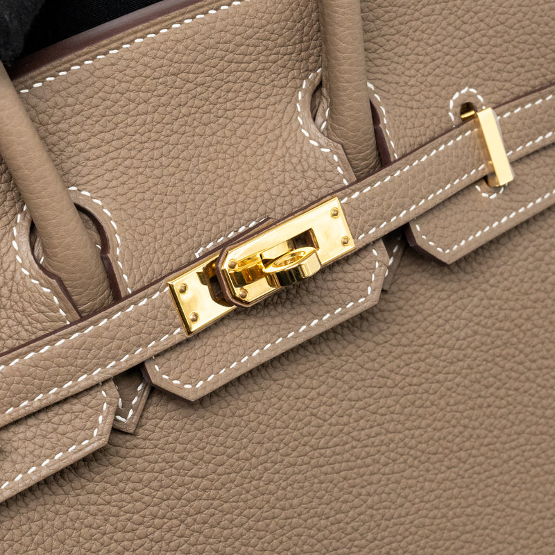 Hermes Birkin 25 togo etoupe GHW stamp B