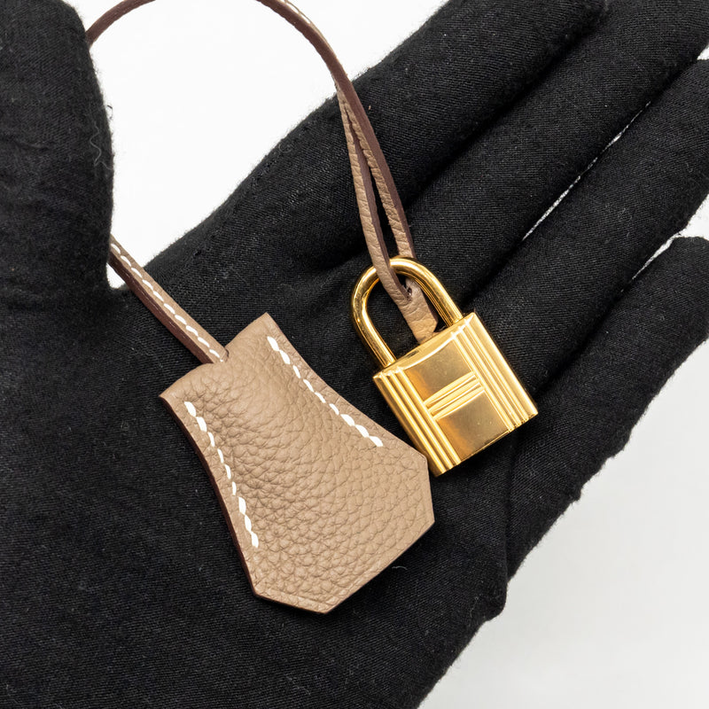 Hermes Birkin 25 togo etoupe GHW stamp B