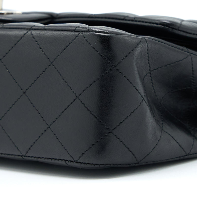 Chanel Medium Classic Double Flap Bag Lambskin Black SHW