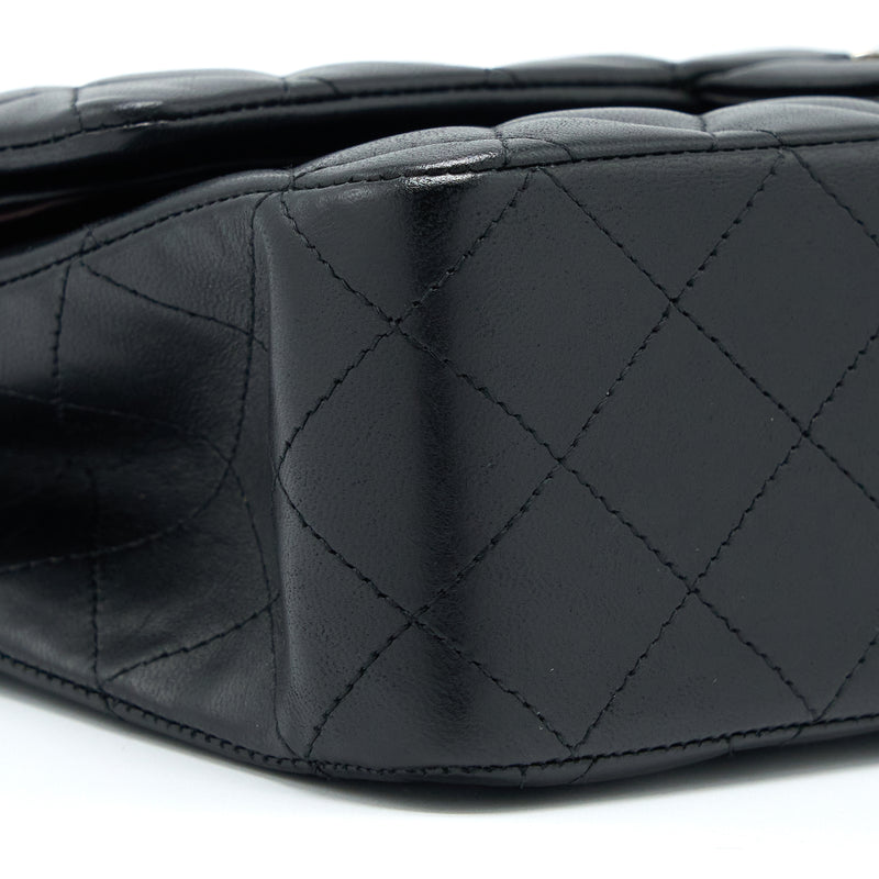 Chanel Medium Classic Double Flap Bag Lambskin Black SHW