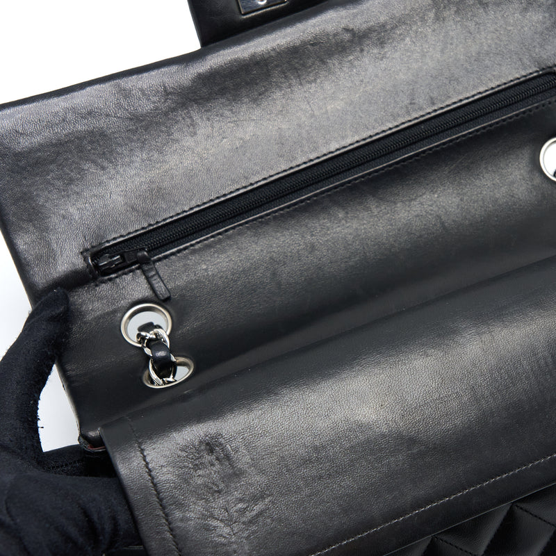Chanel Medium Classic Double Flap Bag Lambskin Black SHW